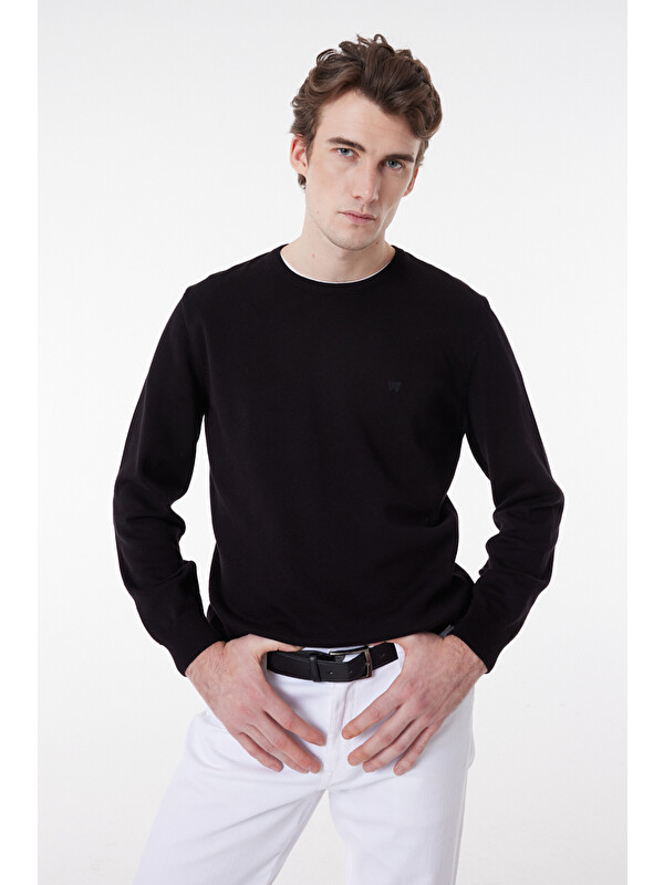 Wrangler Regular Fit Sıfır Yaka Triko