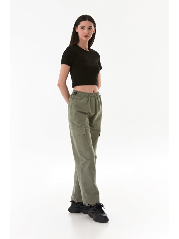 Fullamoda Beli Lastikli Paraşüt Kumaş Stoperli Jogger Pantolon