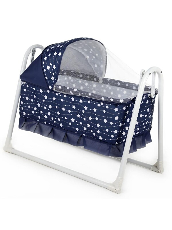 TOMMYBABY Yuvam Lüx Sepet Beşik Portatif Bebek Beşiği Sallanır Beşik