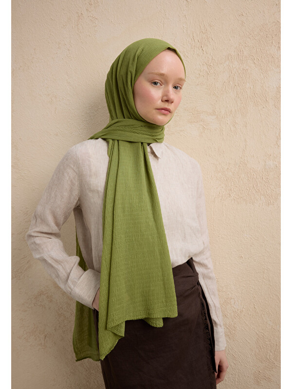 Fresh Scarfs Modal Krinkıl Şal Yaprak