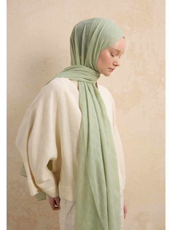 Fresh Scarfs Modal Damalı Şal Mint