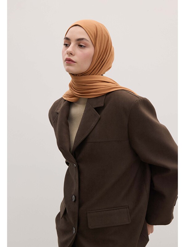 Fresh Scarfs Bambu Penye Şal Tarçın Kabuğu