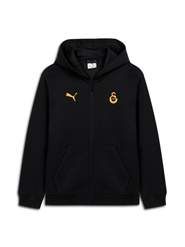 Puma GALATASARAY FtblESSENTIALS Genç Kapüşonlu Fermuarlı Sweatshirt