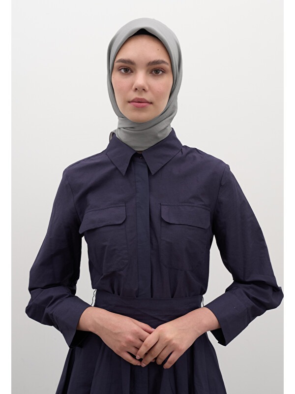Fresh Scarfs Pamuk Viskon Eşarp Gümüş