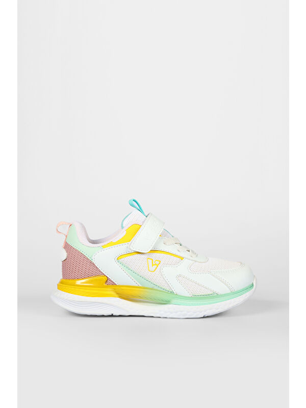 Massa Hafif Kız Okul Öncesi Beyaz/Pudra Sneaker - Görsel 2