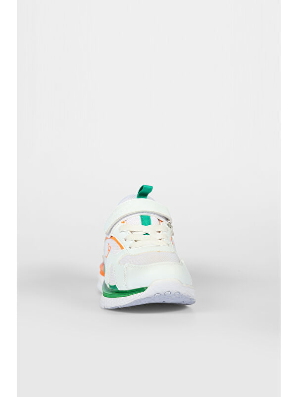 Massa Hafif Erkek Çocuk Okul Öncesi Beyaz/Siyah Sneaker - Görsel 7