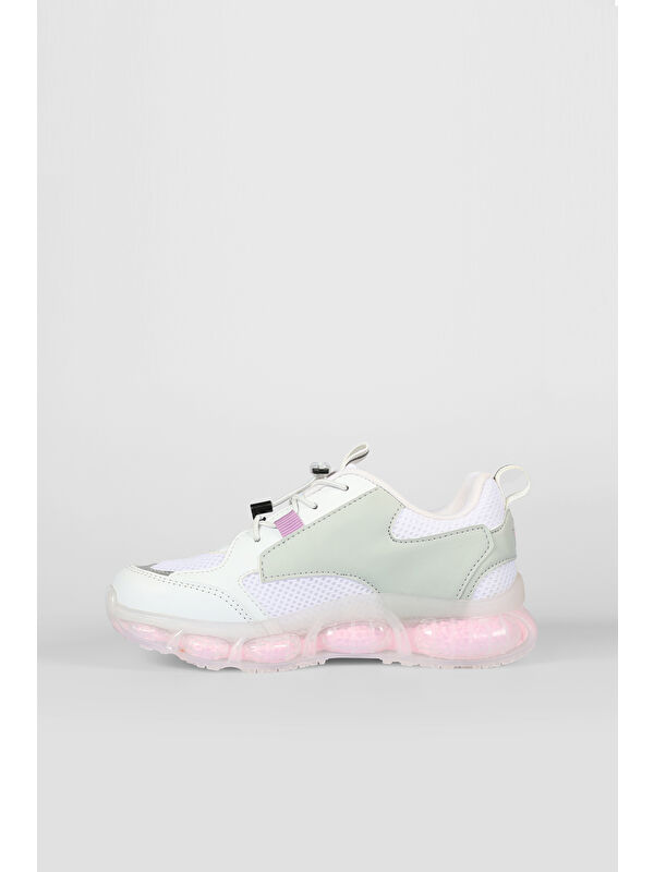 Corn Basic Kız Çocuk Beyaz/Pembe Spor Ayakkabı - Görsel 8