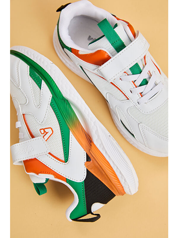 Massa Hafif Erkek Çocuk Beyaz/Siyah Sneaker - Görsel 3