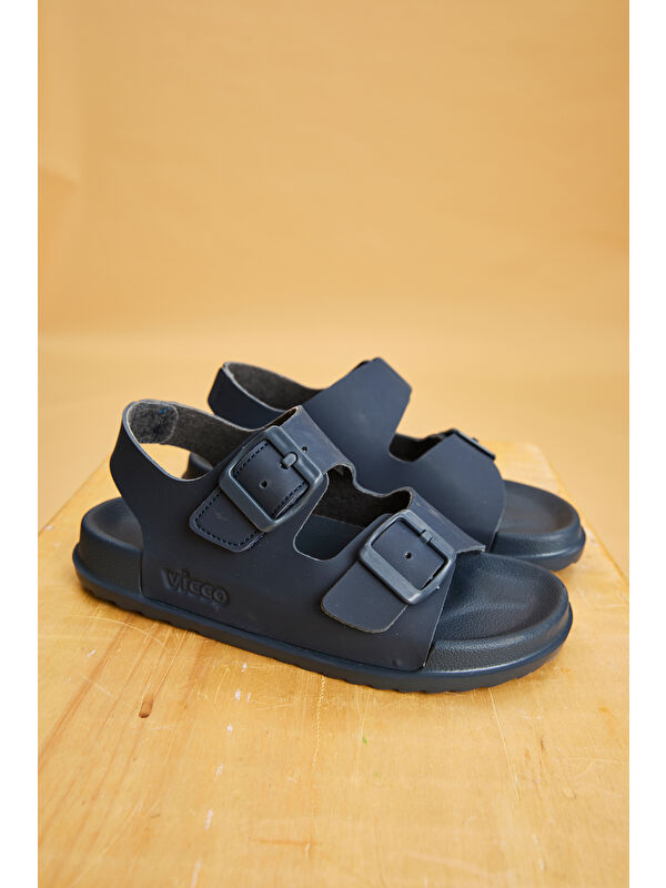 Miyu Hafif Erkek Okul Öncesi Lacivert Sandalet - Görsel 3