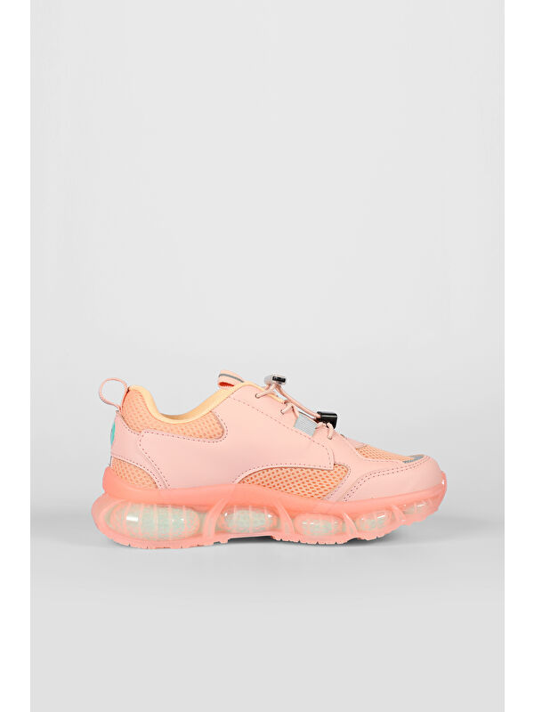 Corn Havalı Taban Kız Çocuk Okul Öncesi Pudra Spor Ayakkabı - Görsel 2