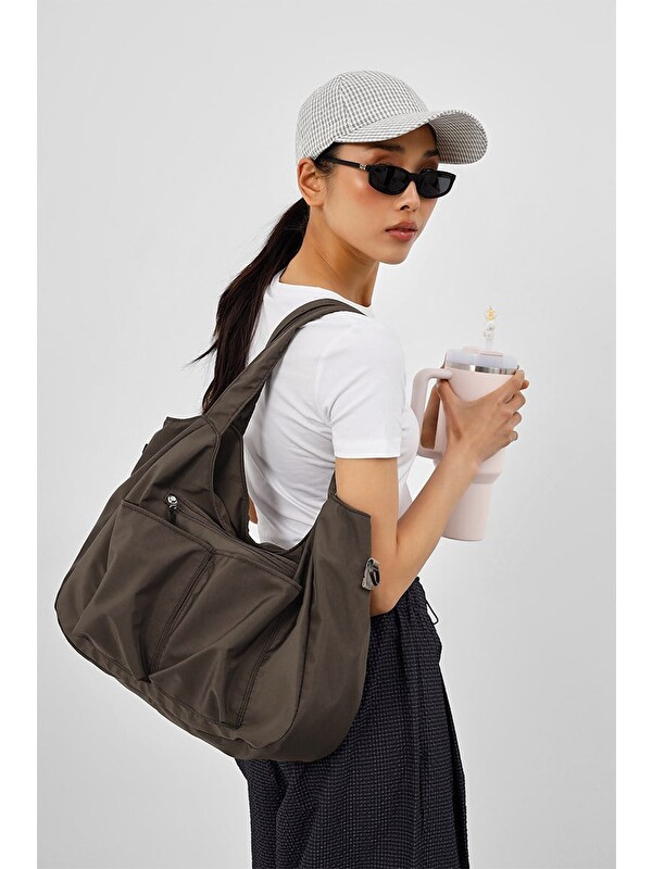 Shulebags Baia Teknik Kumaş Günlük Spor Çanta Mocha