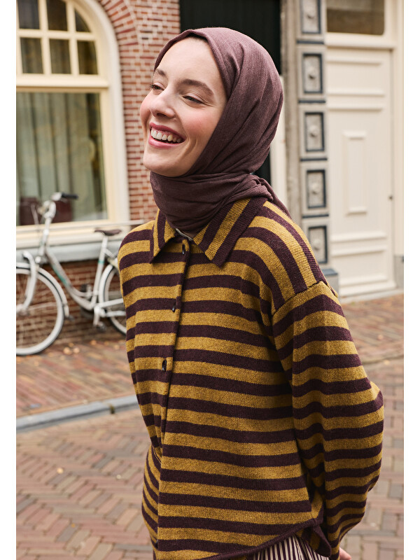 Fresh Scarfs Kaşmir Dokulu Şal Kakao