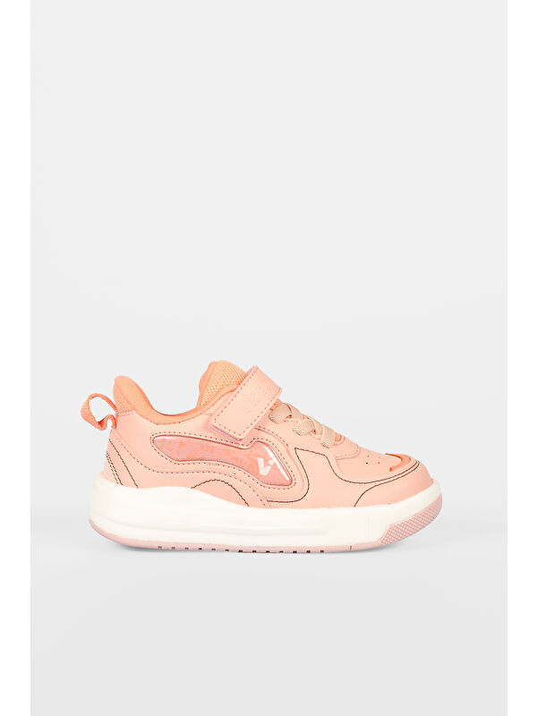 Disnew Işıklı Kız Okul Öncesi Pudra Sneaker - Görsel 2