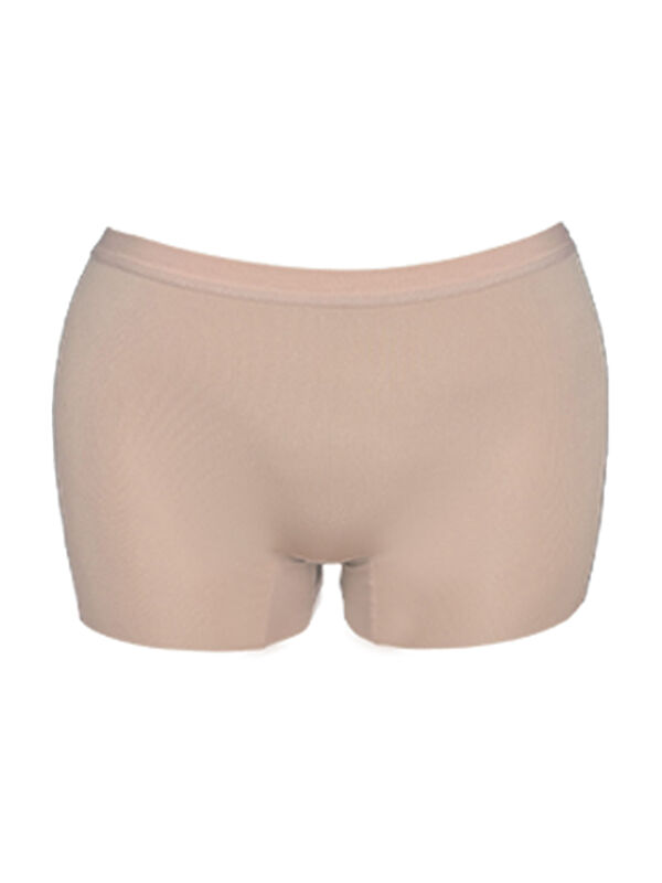 Cottonhill Kahverengi Basic Lazer Kesim Dikişsiz Kadın Boxer