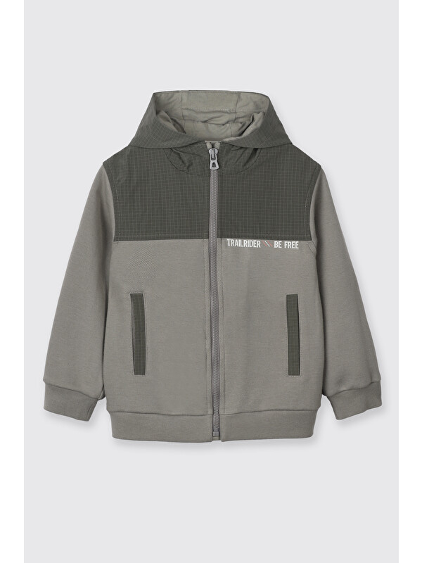 Panço Erkek Bebek Fermuarlı Antrasit Sweatshirt