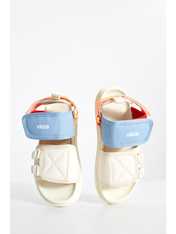 Juju Hafif Unisex Okul Öncesi Bej Sandalet - Görsel 4