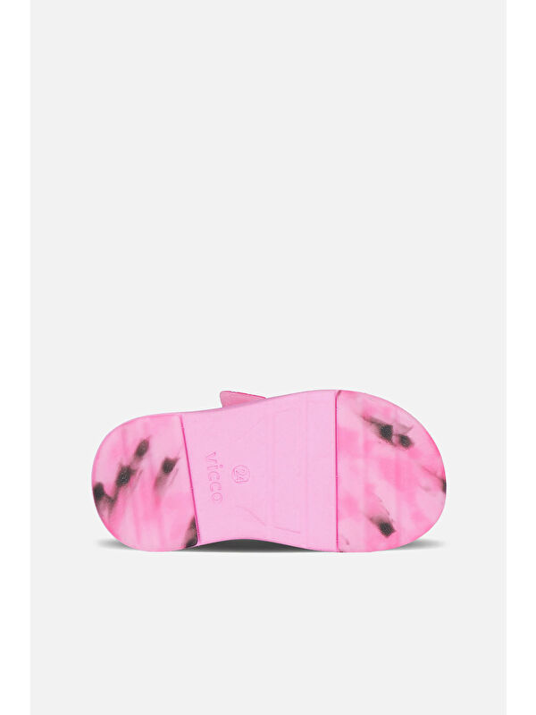 Vital Desenli Kız Okul Öncesi Pembe Sandalet - Görsel 5