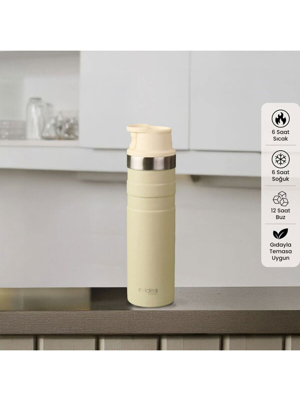 Evidea Kitchen Bireysel Termos - Bej - 600 ml