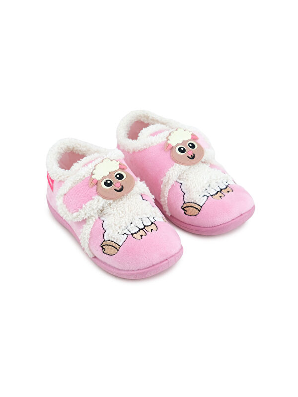 Kışlık Cırtlı Ayarlanabilir Rahat İç Taban Kız Çocuk Panduf Ayakkabı - Görsel 8