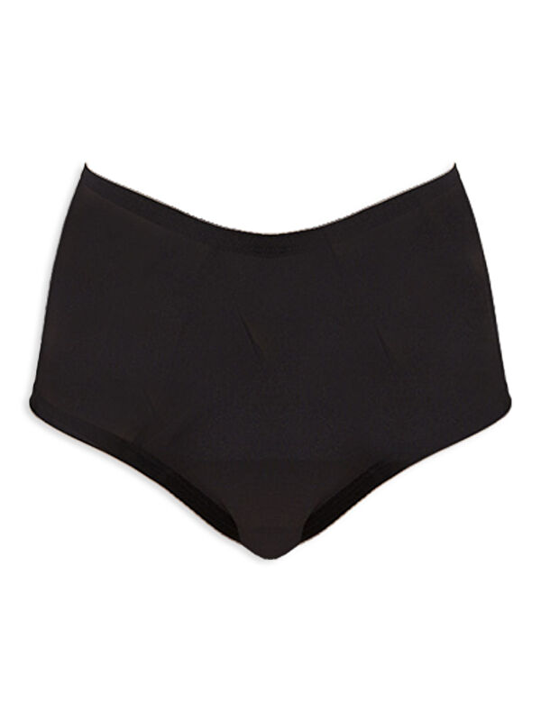 Cottonhill Siyah Pamuklu Yüksek Bel Hamile Bikini Külot