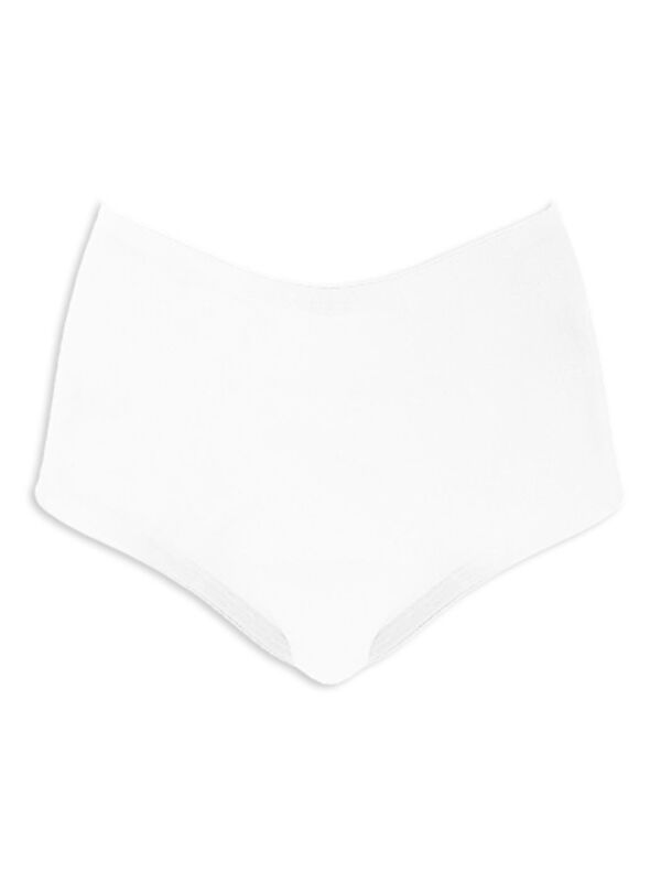 Cottonhill Beyaz Pamuklu Yüksek Bel Hamile Bikini Külot