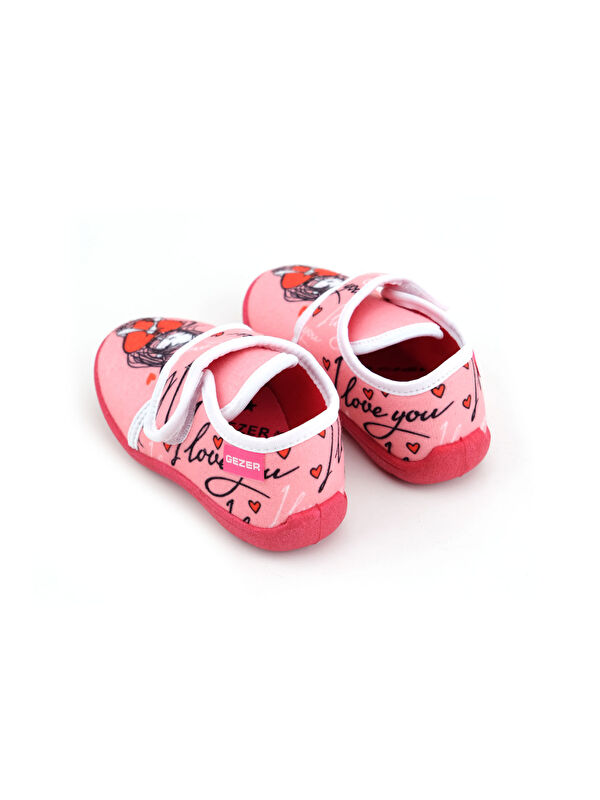 Kışlık Kız Çocuk Cırt Cırtlı Ayarlanabilir Rahat Taban Panduf Ev Kreş Ayakkabı - Görsel 11