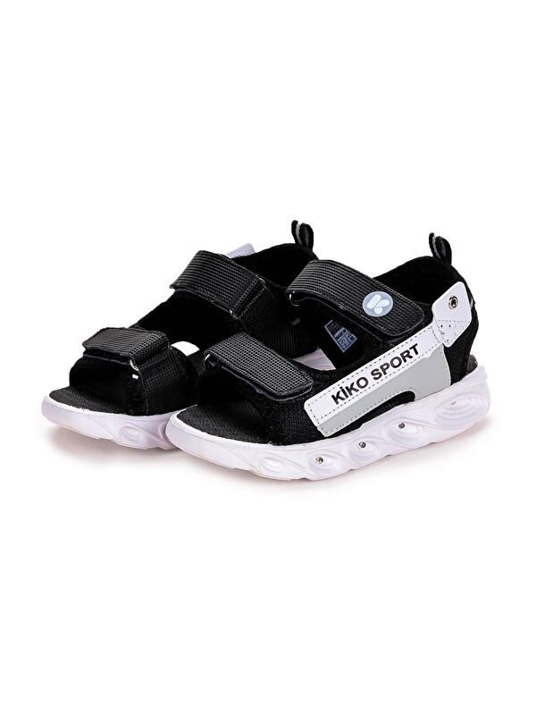 101 Işıklı Kız/Erkek Çocuk Cırtlı Sandalet Ayakkabı - Görsel 4