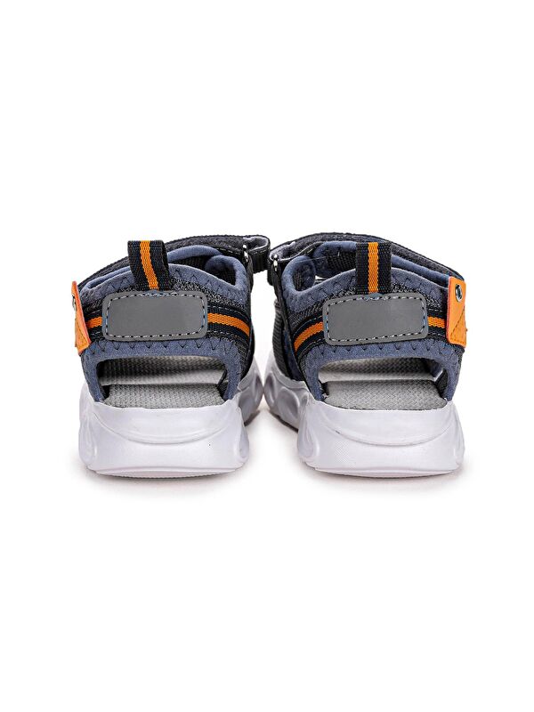 101 Işıklı Kız/Erkek Çocuk Cırtlı Sandalet Ayakkabı - Görsel 5