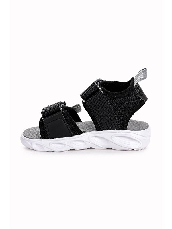 100 Işıklı Kız/Erkek Çocuk Cırtlı Sandalet Ayakkabı 100 - Görsel 3