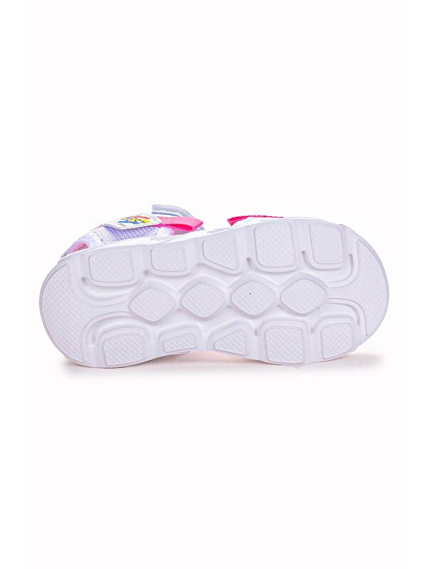 100 Işıklı Kız/Erkek Çocuk Cırtlı Sandalet Ayakkabı 100 - Görsel 6