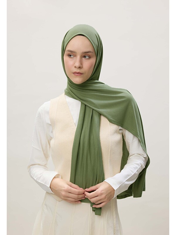Fresh Scarfs Penye Şal Çam Yeşili