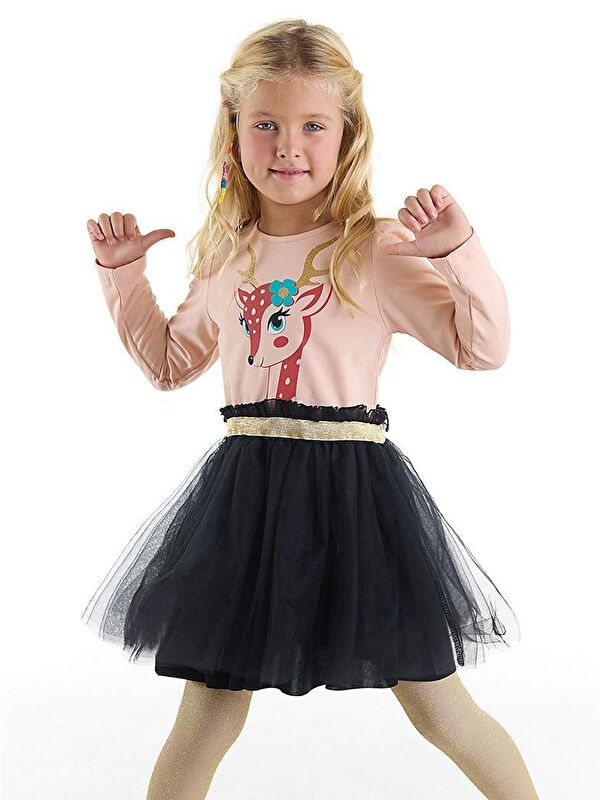 Denokids Şirin Ceylan Kız Çocuk Elbise
