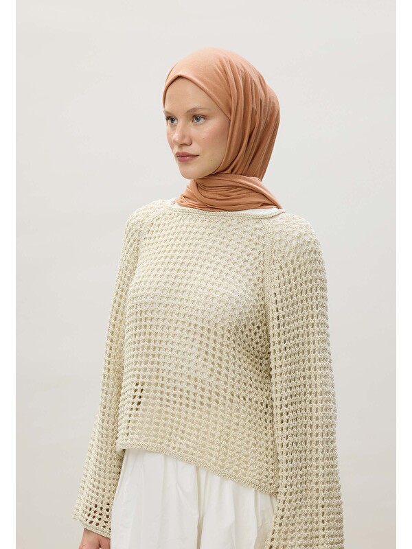 Fresh Scarfs Penye Şal Somon