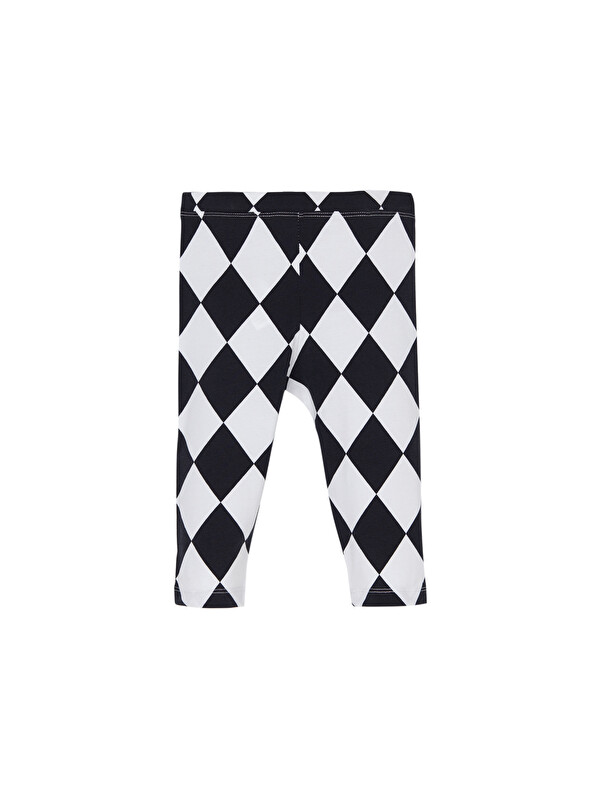 Lovetti Kız Çocuk Monochrome Diamond Desen Kapri