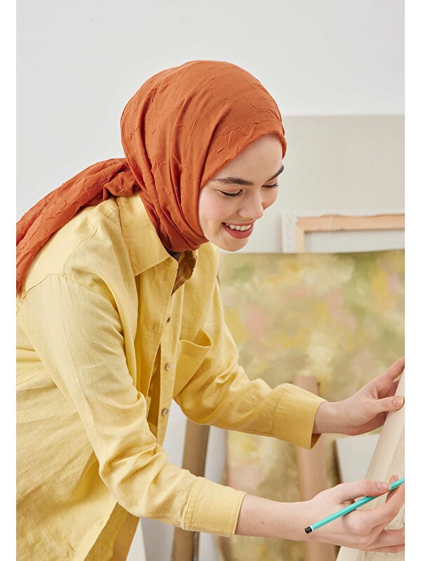 Fresh Scarfs Bambu Şal Kiremit
