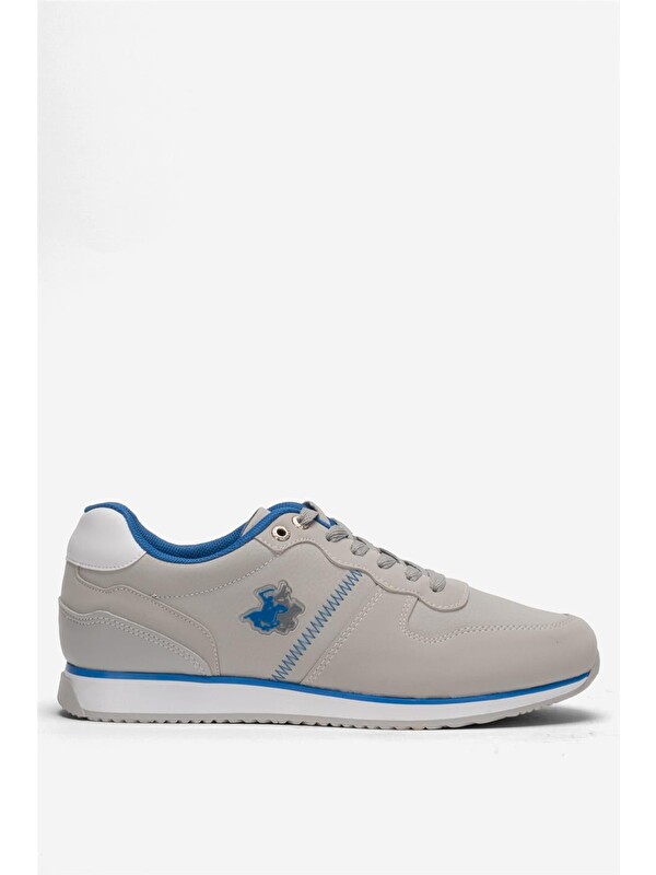 LİGER Erkek Günlük Cilt Sneaker Ayakkabı Buz - Saks