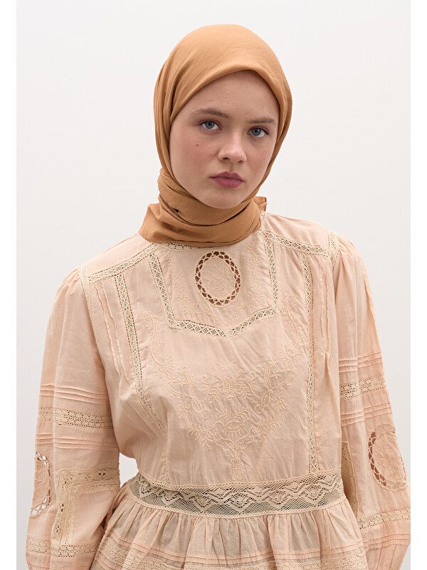 Fresh Scarfs Pamuk Viskon Eşarp Tarçın Kabuğu
