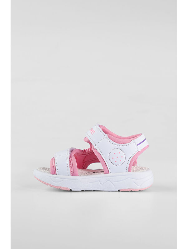 Mocha Hafif Kız Bebek Pembe Sandalet - Görsel 3