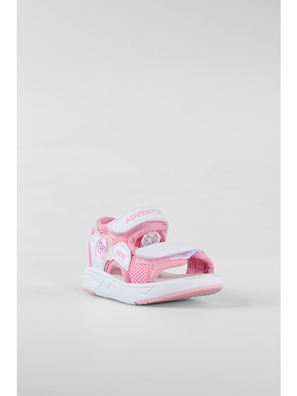 Mocha Hafif Kız Bebek Pembe Sandalet - Görsel 5