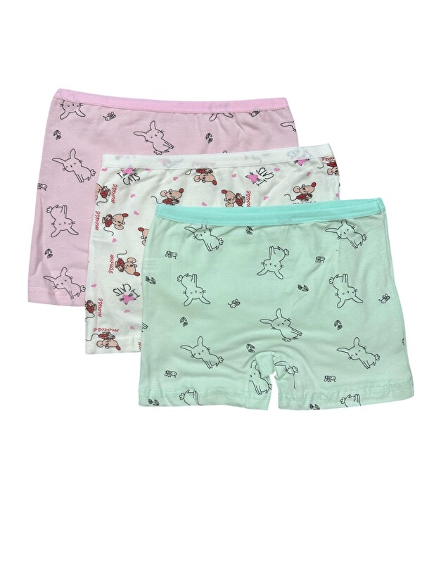 Güneş Kız Çocuk Boxer 3'lü Paket