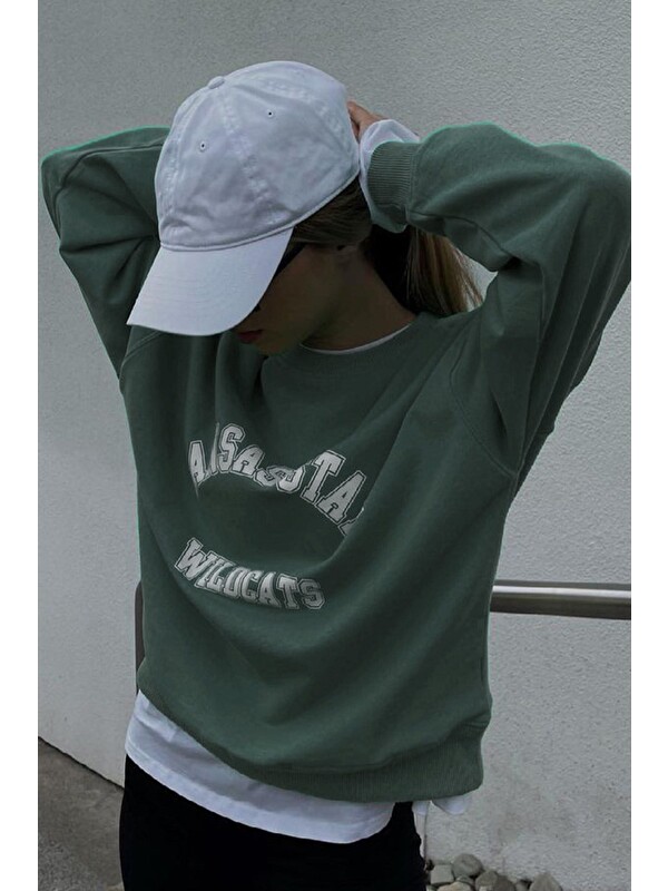 Madmext Koyu Yeşil Sweatshirt