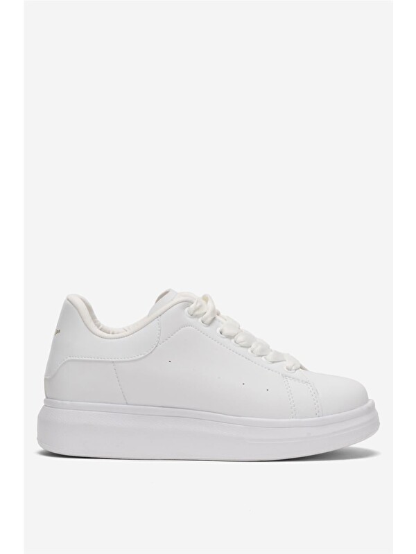 LİGER Unisex Yüksek Taban Günlük Spor Sneaker Ayakkabı Beyaz