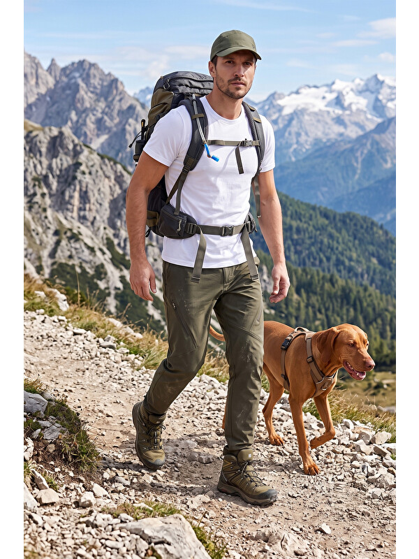 Buratti Normal Kalıp Lastikli Bel Düz Paça Trekking Pantolon 693159