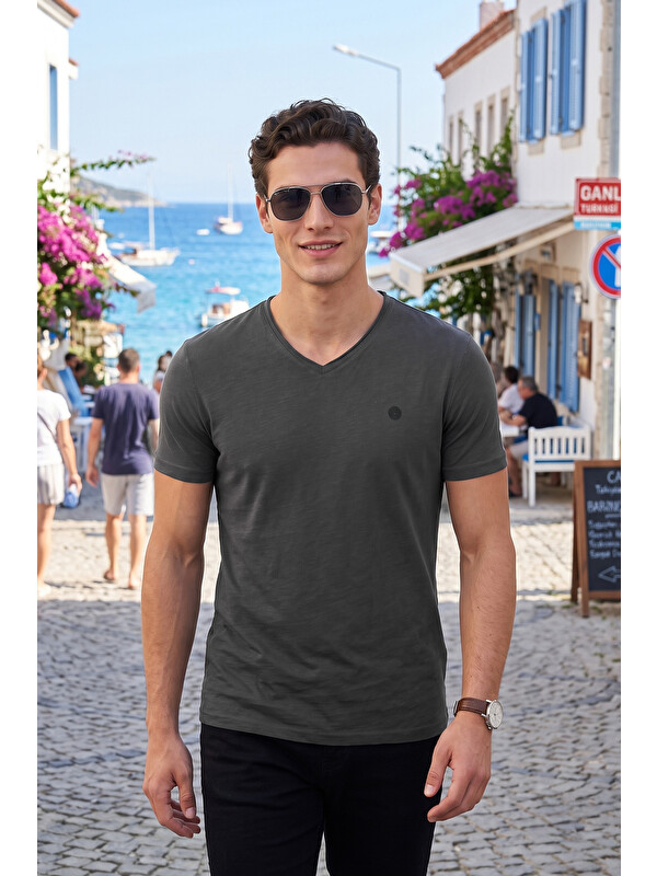 Buratti Pamuklu Regular Fit V Yaka T Shirt 5902719