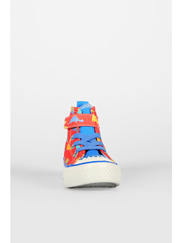Ada Desenli Unisex Bebek Kırmızı Sneaker - Görsel 5