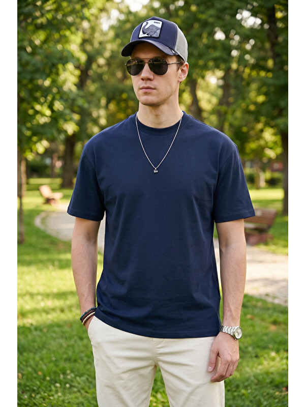Buratti Pamuklu Relaxed Fit Sıfır Yaka Erkek T Shirt 5905446