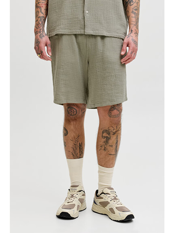 Jack & Jones Pants Studio Jpstjaıden % 100 Pamuk Relaxed Fit Short 12274758