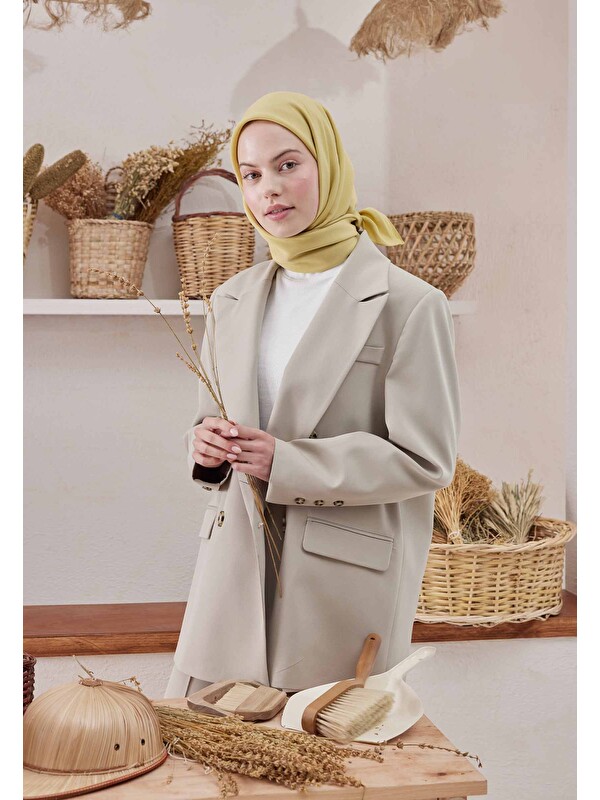 Fresh Scarfs Pamuk İpek Eşarp Tatlı Sarı