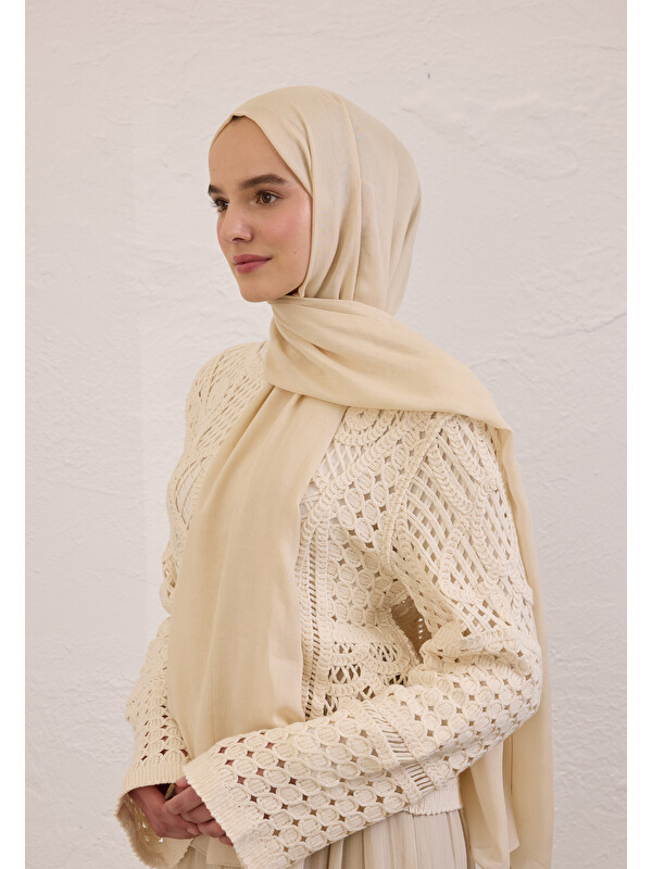Fresh Scarfs Soft Viskon Şal Bej
