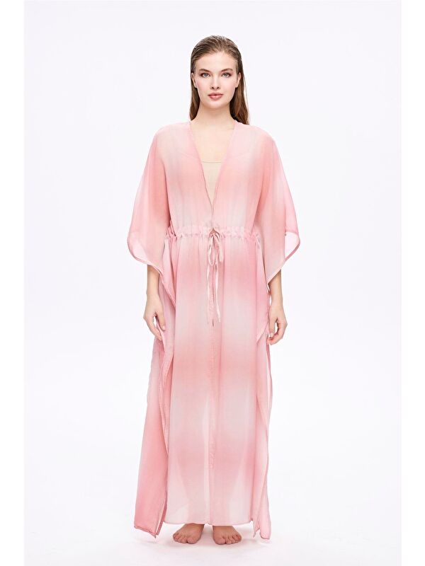 Haşema Pembe Uzun Pareo 5042